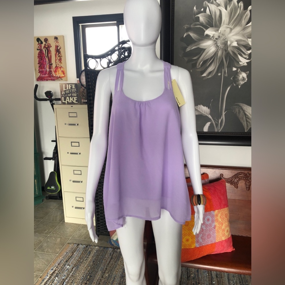 Lavender Sleeveless Women's Top brand nora z